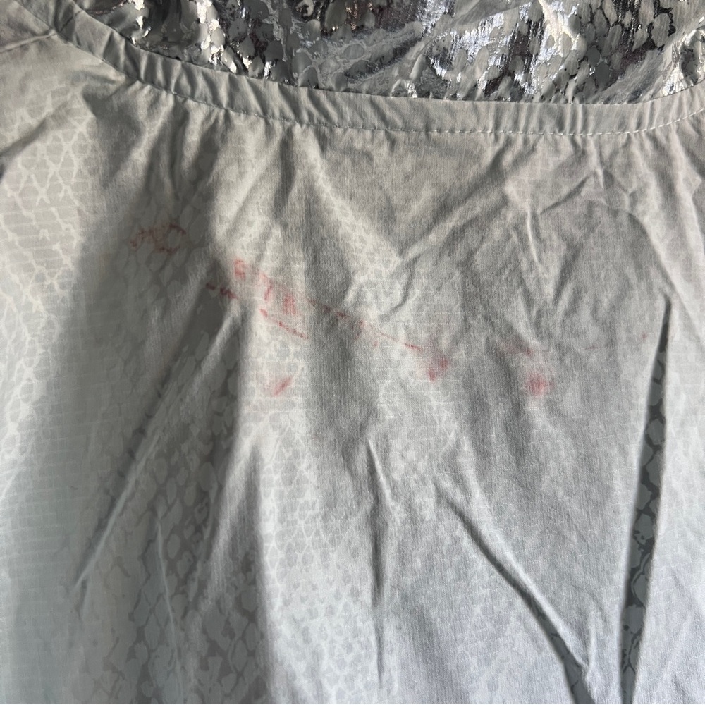 FP Movement by Free People metallic Blue lightweight windbreaker short set - Picture 12 of 15